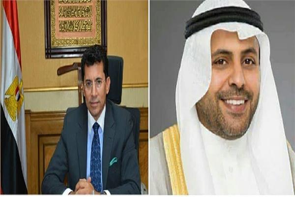 وزير الشباب الكويتي يهنى الدكتور أشرف صبحي بمنصبه الجديد