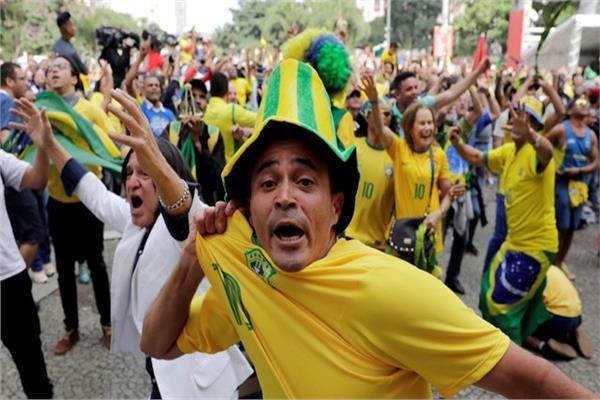 فرحة جمهرو البرازيل - رويترز
