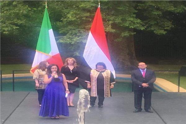 وزيرتا الثقافة والتضامن تشهدان احتفال السفارة المصرية بروما
