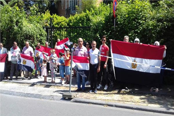 صور| احتفالات المصريين في بروكسل بذكرى ثورة 30 يونيو