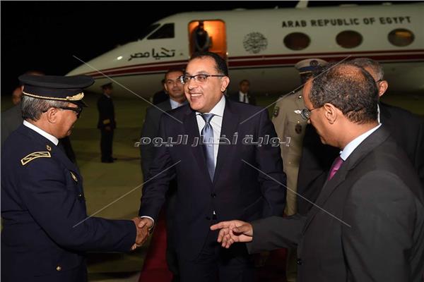 رئيس الوزراء لحظة وصوله مطار نواكشوط