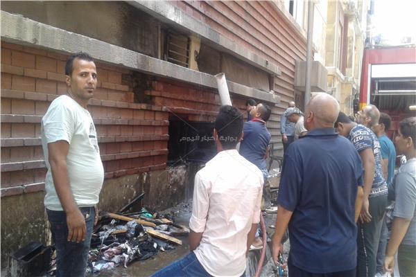 حريق مستشفى الجلاء بالقاهرة 