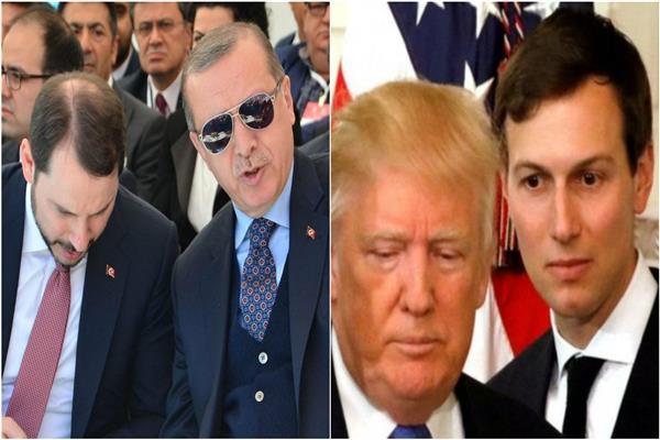 ترامب وجاريد كوشنر وأردوغان وصهره
