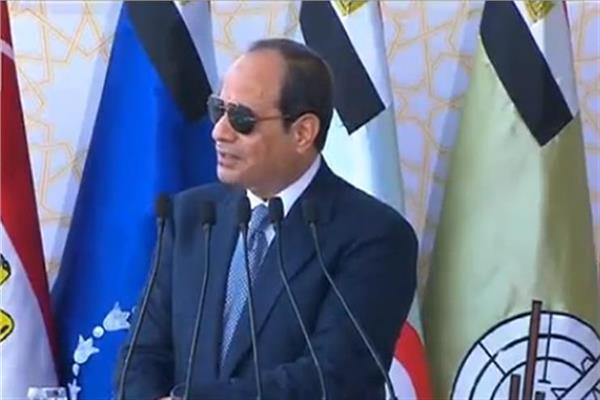 الرئيس عبد الفتاح السيسي خلال حفل التخرج