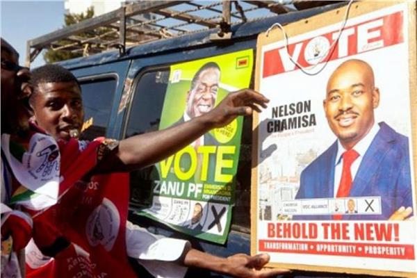 صورة من دعايا الانتخابات في زيمبابوي