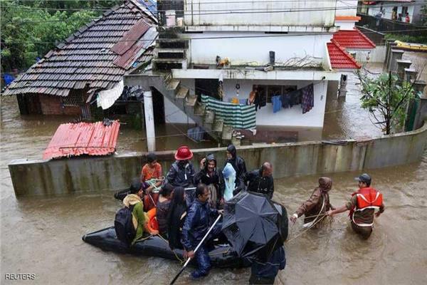 43 ضحية فيضانات ولاية "كيرالا"