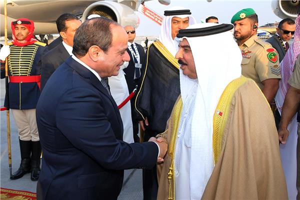 الرئيس السيسي خلال زيارته للبحرين