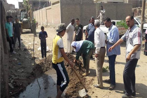 مركز أبوقرقاص بالمنيا ينفذ حملات نظافة مكبرة بالقري
