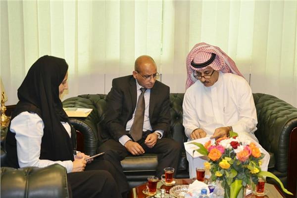 الملحق الثقافي السعودي  يستقبل مدير مكتب الخطوط الجوية السعودية بالقاهرة
