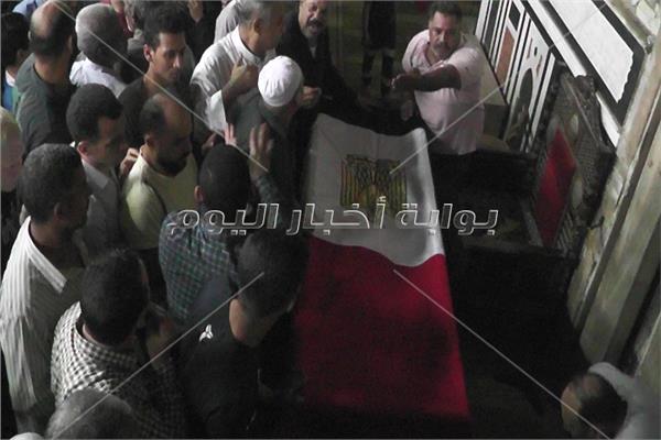 جنازة الشهيد المجند عاصم أحمد السيد حسن