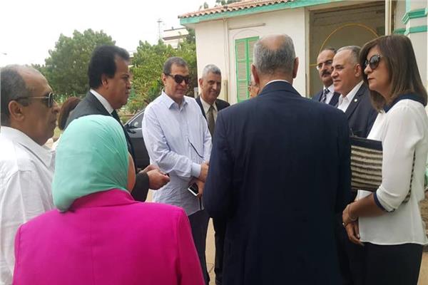 جانب من زيارة الوزراء لمنشآت الري المصري في السودان