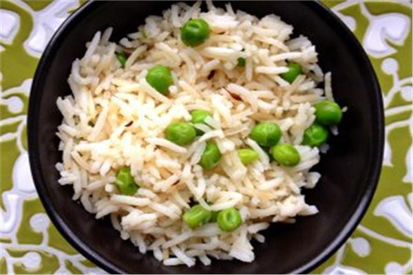أرز بالبسلة