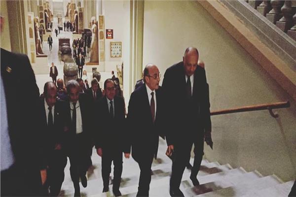 وصول عدد من الوزراء إلى احتفالية المتحف المصري