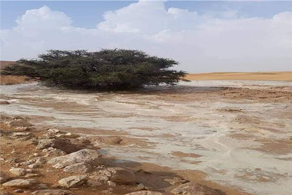 آثار السيول التي تعرضت لها جنوب سيناء 