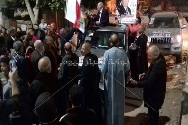 مسيرة لحزب مستقبل وطن بالغربية لدعم أحمد فودة نصير