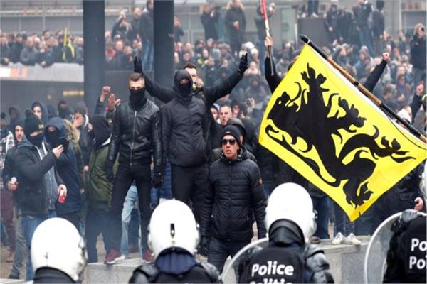 تظاهرات «الهجرة» تشعل بلجيكا  