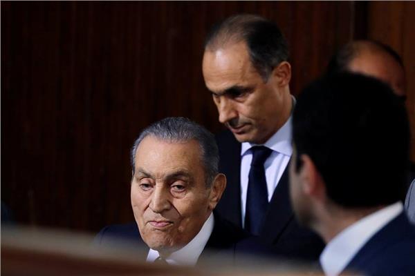 الرئيس الأسبق مبارك خلال جلسة اقتحام الحدود الشرقية - صورة من رويترز