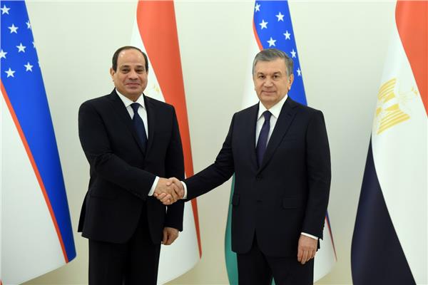 الرئيس السيسي مع رئيس أوزباكستان