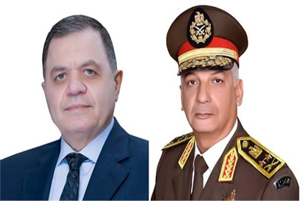 وزير الدفاع الفريق أول محمد ذكي - وزير الداخلية محمود توفيق