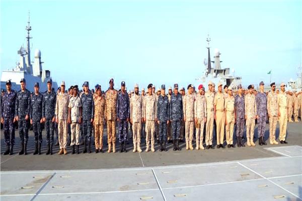 القوات المشاركة بالتدريب البحري «الموج الأحمر 1»