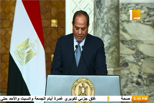 المؤتمر الصحفي بين رئيسي مصر والسودان