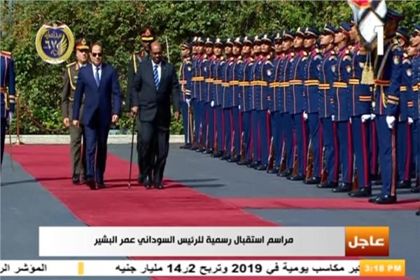 مراسم استقبال رسمية للرئيس السوداني