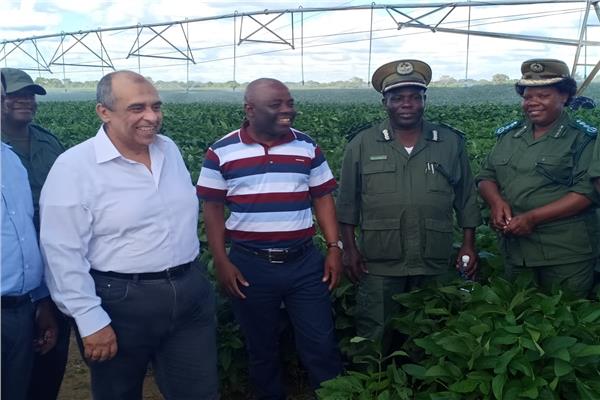 وزير الزراعة يفتتح أول صوبة مصرية لإنتاج الخضر في زامبيا
