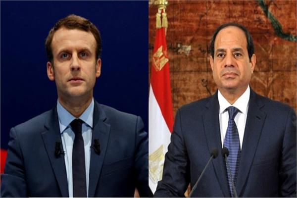 قمة مصرية فرنسية بين السيسي وماكرون بقصر الاتحادية 