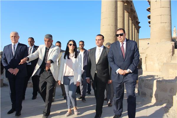 وزيرة السياحة تقوم بأول زيارة لمحافظة الأقصر