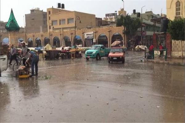 هطول امطار غزيرة علي مناطق شمال سيناء 
