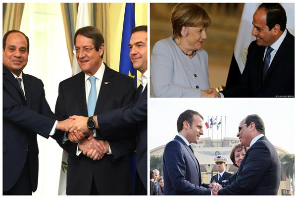 لقاءات الرئيس السيسي وقادة أوروبا