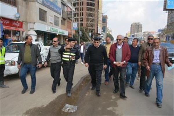  محافظ الجيزة يتفقد أعمال تطوير شارع مصر