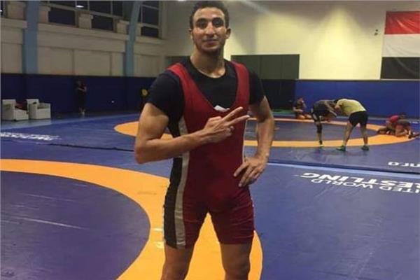 محمد السويفي لاعب المنتخب المصري للمصارعة