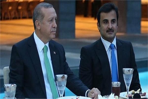 الرئيس التركي اوردغان وتميم بن حمد 
