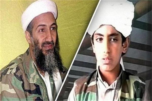 أسامة بن لادن ونجله حمزة 