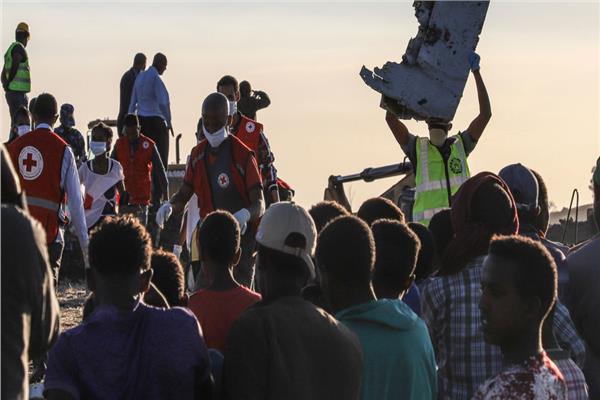 حطام الطائرة الإثيوبية