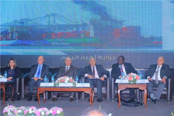 مهاب مميش وكامل الوزير يفتتحان المؤتمر الدولي للنقل البحري بالإسكندرية