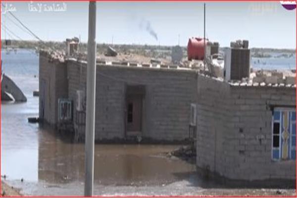 الفيضانات والسيول تغرق قرى بالكامل فى البصرة جنوب العراق