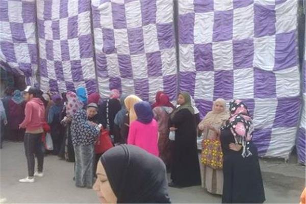 المرأة تتصدر لجان الاستفتاء في عين شمس