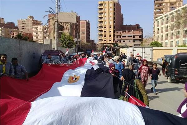  مسيرة شبابية بمدينة القناطر الخيرية