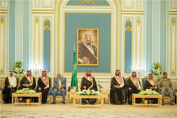 ولي العهد السعودي يلتقي رئيس وأعضاء مجلس النواب اليمني