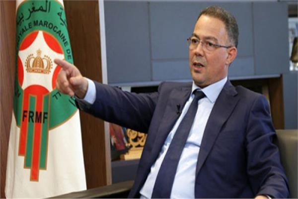 فوزي لقجع رئيس الاتحاد المغربي ونائب رئيس الاتحاد الإفريقي لكرة القدم