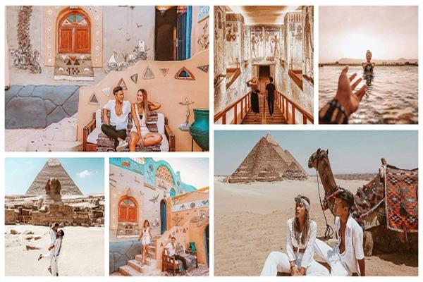سائح و زوجته  يؤرخوا  زيارتهم لام الدنيا بأجمل  صور سياحية