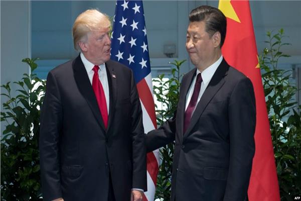 الرئيس الأمريكي دونالد ترامب مع الرئيس الصيني