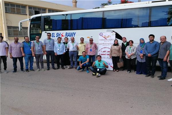 انطلاق قافلة جامعة المنصورة لجنوب سيناء 