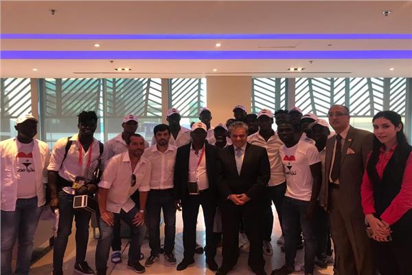 منتخب غينيا بيساو يغادر مطار القاهرة بعد وداع أمم إفريقيا 2019