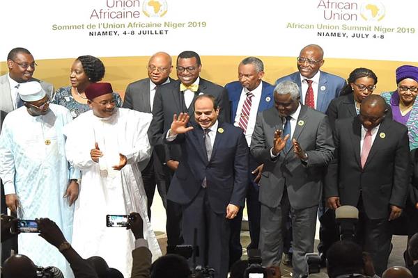 الرئيس عبد الفتاح السيسي  يترأس أعمال القمة التنسيقية المصغرة الأولى للاتحاد الأفريقي