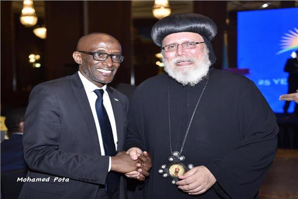 الكنيسة الارثوذكسية تشارك في حفل سفارة رواندا