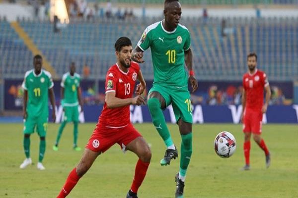 صورة من مباراة السنغال وتونس
