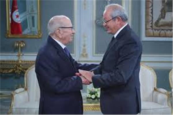 نجيب ساويرس والرئيس التونسي السبسي